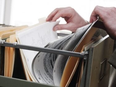 Freedom of Information hits new low: photo shows person rifling through filing cabinet for information